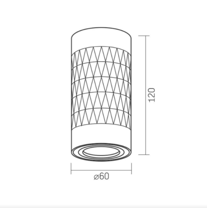 LED Світильник накладний під лампу GU10 чорний +срібляста призма VL-SPF03A-SPB Videx Житомир - изображение 4