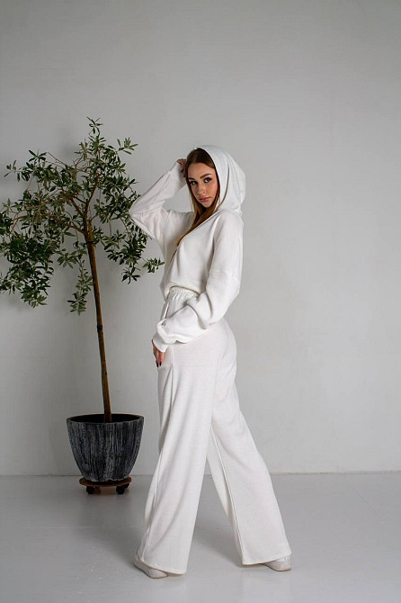 Женский стильный повседневный костюм двойка рубчик Одесса - изображение 2