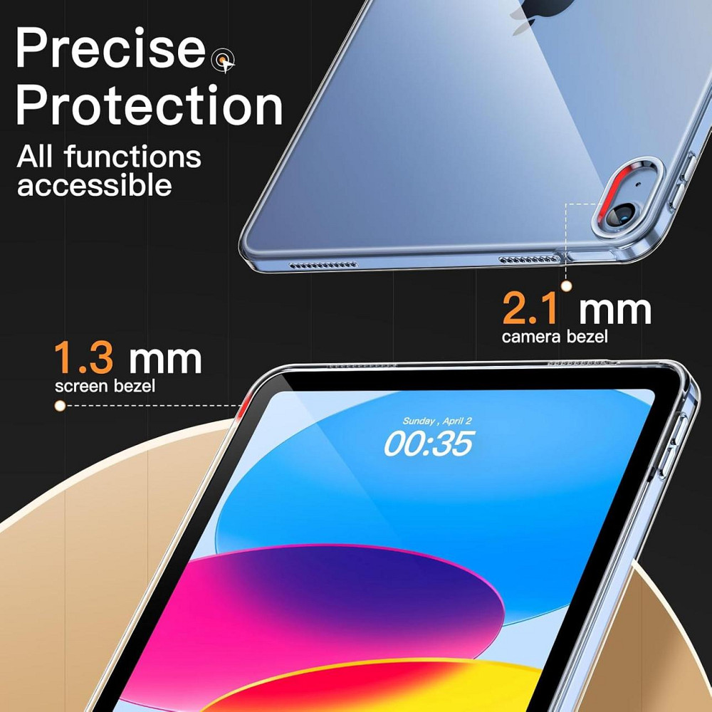 Прозорий чохол для iPad (A16) 11-го/10-го покоління | Для моделі 2025/2022, м'який прозорий ТПУ, тонкий захист від ударів Дніпро - фото 4