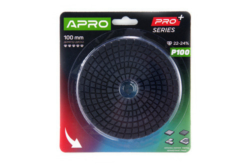 Круг алмазный шлифовальный на липучке 125мм Р1500 APRO PRO Ровно - изображение 1