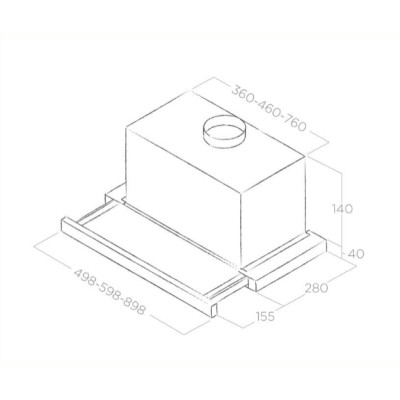 Витяжка кухонна Elica TT14 STD GRIX/A/50 Вінниця - фото 5
