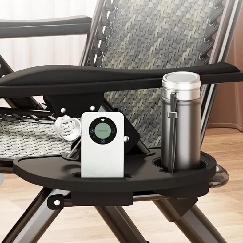 Раскладное кресло-шезлонг Zero Gravity WCG S-10 из ротанга с подголовником и подставкой Киев - изображение 5