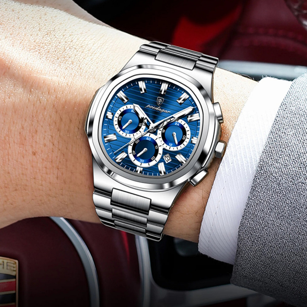 Годинник чоловічий наручний Poedagar RiverWood Сріблястий Вінниця - фото 15