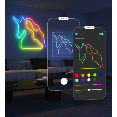 Світлодіодна стрічка Govee H61D3 Neon Rope Light 2, 3.0m, RGBIC, WI-FI/Bluetooth, white (H61D3301) Вінниця - фото 4