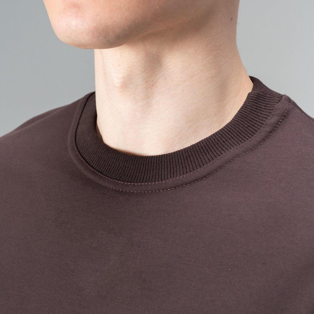 Свитшот мужской однотонный шоколадный Pobedov 001 Киев - изображение 8