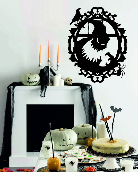 Декоративное настенное Панно «Монстр. Хэллоуин.», Декор на стену 90*70 см, Черный Киев - изображение 8