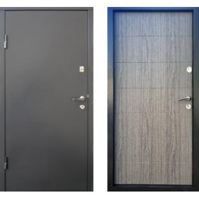 Форт-М Двері вулична модель Горизонталь серія "Стандарт Металл МДФ" колір Графіт 960 Київ - фото 1