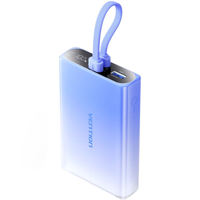 УМБ Vention 10000mAh 22,5W PD, USB-A, USB-C In/Out, Lightning In/Out, Blue Винница - изображение 1