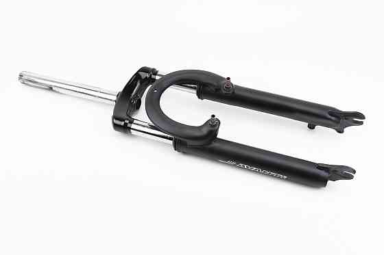 Вилка 24" амортизаційна, без різьби 1-1/8" (28,6мм), шток 240мм, з ходом 50мм, V/Disk-brake, чорна ES-226 Київ