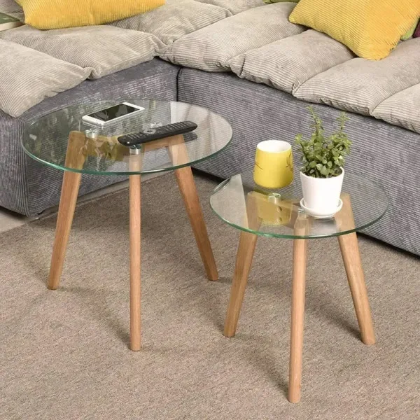 Журнальні столики - комплект Мілан зі скляною стільницею Дніпро - фото 3