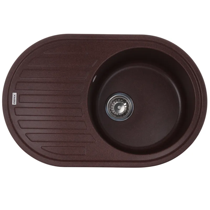 Мийка кухонна Zerix ZS-7750R-12 Коричнева (ZX4560) Киев - изображение 1