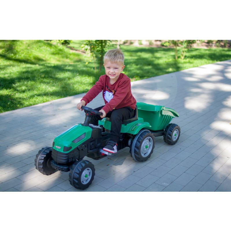 Дитячий педальний трактор з причепом Woopie MAX 28286 на педалях для дітей Київ - фото 6