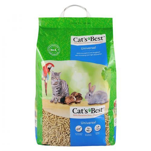 Наполнитель Cat’s Best Universal для домашних животных, деревянный, 20 л/11 кг Киев - изображение 1