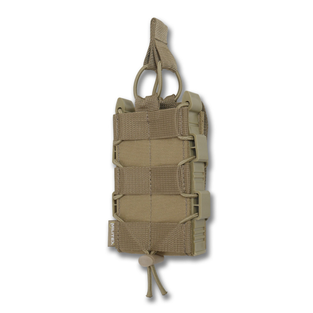Открытый тактический подсумок под 1 магазин Militex Coyote. Открытый одинарный подсумок для магазинов Киев - изображение 3