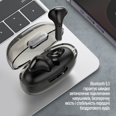 Навушники ColorWay Slim TWS-2 Earbuds Black (CW-TWS2BK) Вінниця - фото 6