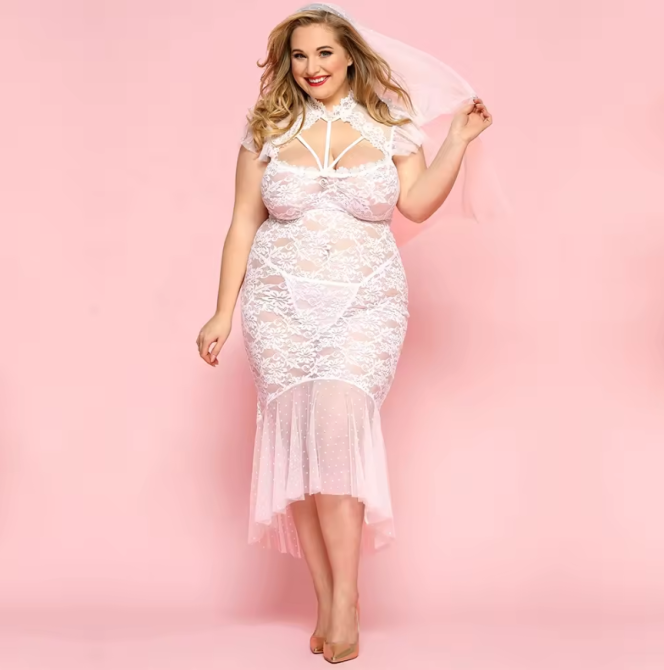 Мереживне біле плаття нареченої Желана Jaylee L/XL Sex Aura Київ - фото 1