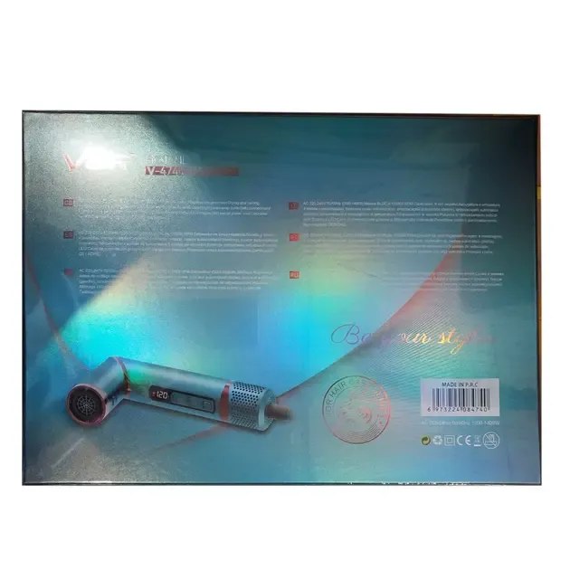 Erston зеленый Фен стайлер VGR V 474 4 в 1 фен для волос 4 насадки 1400 Вт быстрая сушка укладк Коломыя - изображение 2