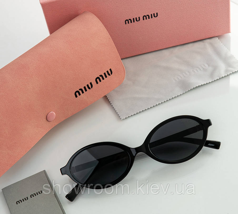 Жіночі сонцезахисні окуляри Miu 2022 black Київ - фото 4