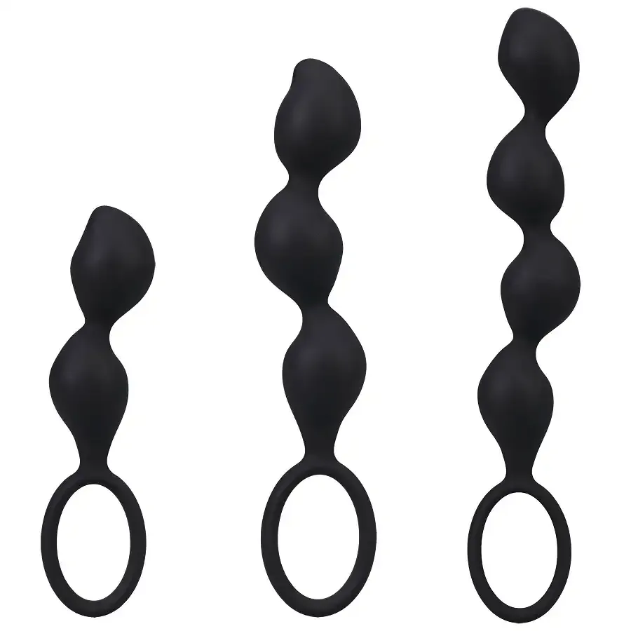 Набір анальних іграшок Doc Johnson Mood Naughty Contour Beads Trainer Set Львів - фото 1