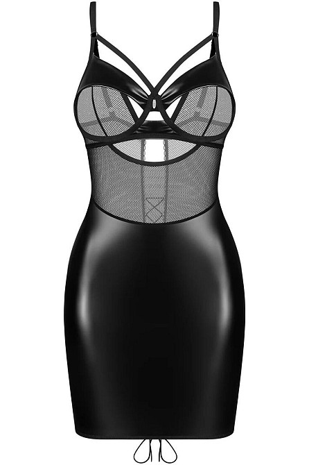 Сорочка Obsessive Dominna chemise & thong L/XL Sex Aura Київ - фото 3