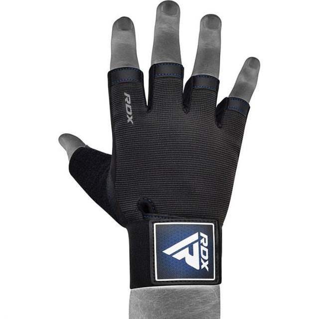Перчатки для фітнесу RDX T2 Half Blue PLUS-M Кам'янське - фото 3