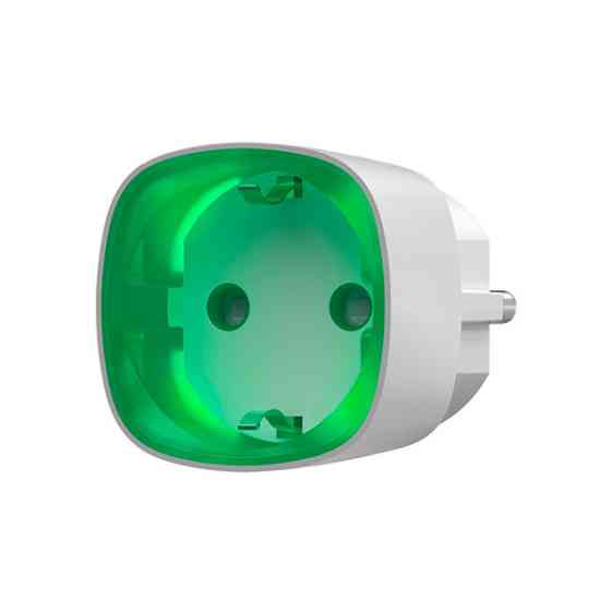 Радіокерована розумна розетка Ajax Socket white з лічильником енергоспоживання Київ