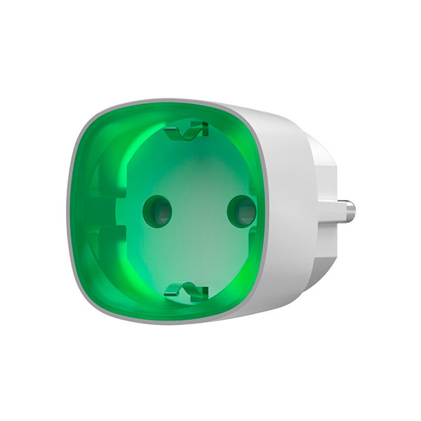 Радіокерована розумна розетка Ajax Socket white з лічильником енергоспоживання Київ - фото 1