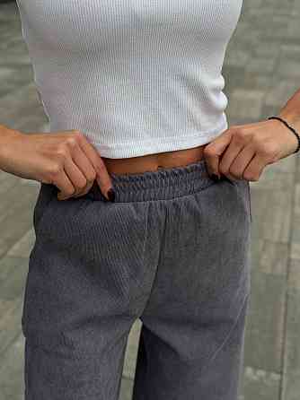 Жіночі вельветові штани палаццо "Garda" | Батал Сірий, 54-56 Київ