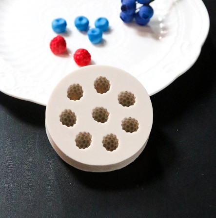 Молд силиконовый Ежевика 75 мм серый Киев - изображение 3