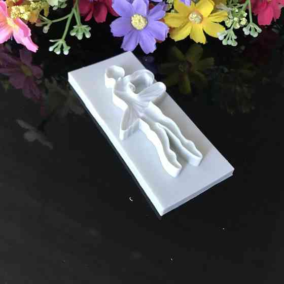 Молд силіконовий Балерина 9 на 4 см сірий Київ