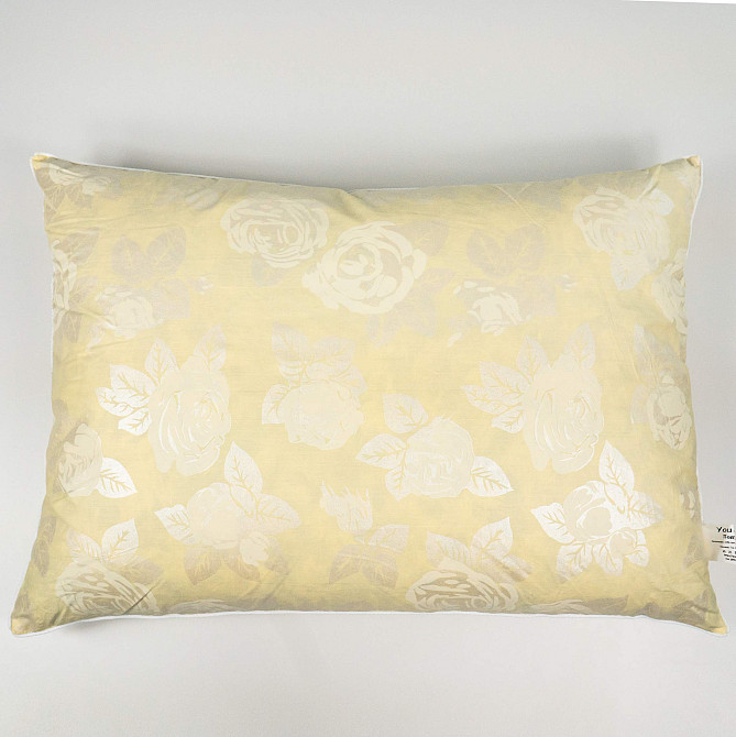 Подушка пуховая YouStar 50% пух 50% перо - упругая 40x60 см (Бежевый) Сумы - изображение 4