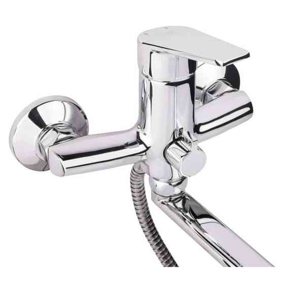 Змішувач для ванни Lidz (CRM) 19 46 005-1 New з душовим гарнітуром (LIDZCRM19460051) Київ