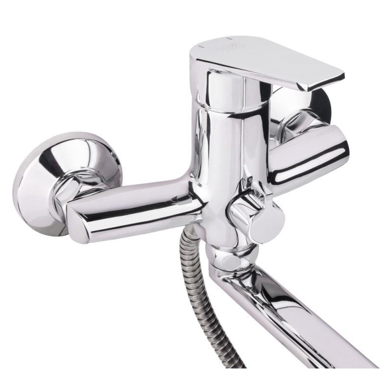 Змішувач для ванни Lidz (CRM) 19 46 005-1 New з душовим гарнітуром (LIDZCRM19460051) Київ - фото 3