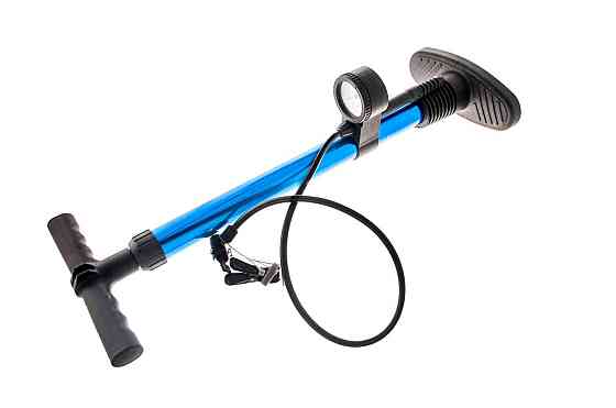 Ручний насос (з манометром на 7кг/см2) (синій) OP Мукачево
