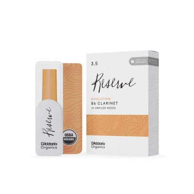 Тростина для кларнета D'Addario Organic Reserve Evolution Bb Clarinet #3.5 - 10 Pack (ODCE1035) Вінниця - фото 2