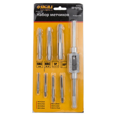 Набір мітчиків і плашок Sigma 8 предм. (1640061) Вінниця - фото 3