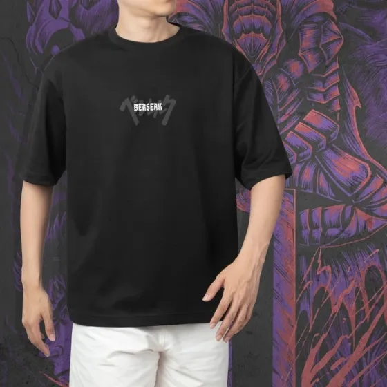 Футболка для підлітка хлопчика з принтом Берсерк Гатс и Гриффин BW Розмір 160 Anime10743 Дніпро