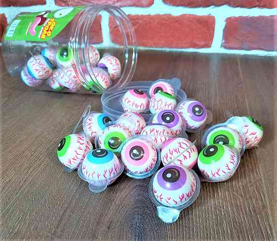 Мармеладні цукерки Очі Троля 60 шт — жувальний мармелад з начинкою, яскраві та смачні солодощі Харків