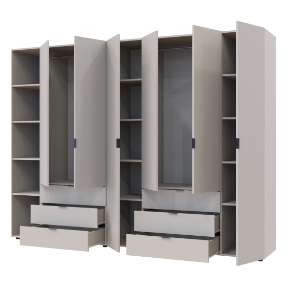 Комплект шкафов для одежды Doros Гелар (3 шт.) 270,7х49,5х203,4 см Кашемир (DRS-011251) Львов
