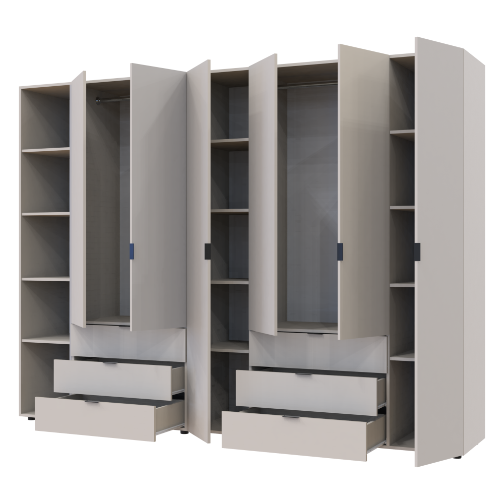 Комплект шаф для одягу Doros Гелар (3 шт.) 270,7х49,5х203,4 см Кашемір (DRS-011251) Львів - фото 4