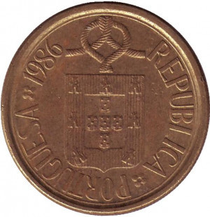 Монета 10 ескудо. 1986,88,89 рік, Португалія.(Г) Полтава - фото 1