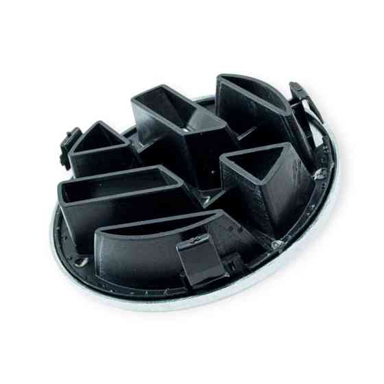 Емблема грати автомобіль Фольцваген golf 5 ø 12,5см, пластик, хром Мукачево