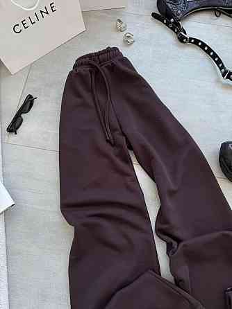 Женские базовые брюки - джоггеры турецкая петля пенье Шоколад Одесса