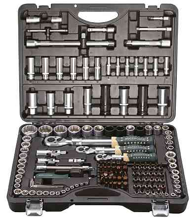 Набір інструментів 150+6пр. 1/2", 1/4", 3/8" (6 гр.) (4-36мм, 3/8'':10-19мм 12гр., 1/2'':27,30,32,36 Одеса