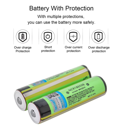 Акумулятор (з захистом) VariCore 34B-PCB Li-ion 18650 3400 mAh 3.7V (NCR18650B) Зелений Київ