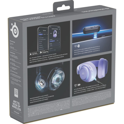 Наушники SteelSeries Arctis Nova 3P Wireless MultiPlatform Lavender (61692) Винница - изображение 6