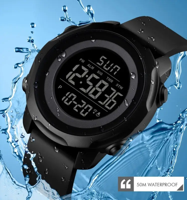 Мужские спортивные часы Skmei 1540 Черный Киев - изображение 4