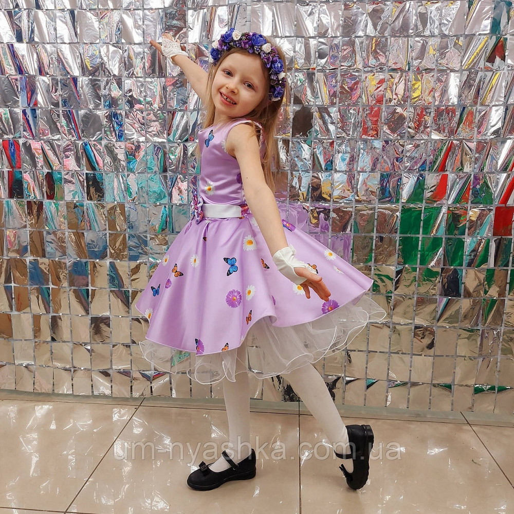 Пишне ошатне плаття з квітами для образу весни або в ретро стилі "Стиляги" Кривий Ріг - фото 9