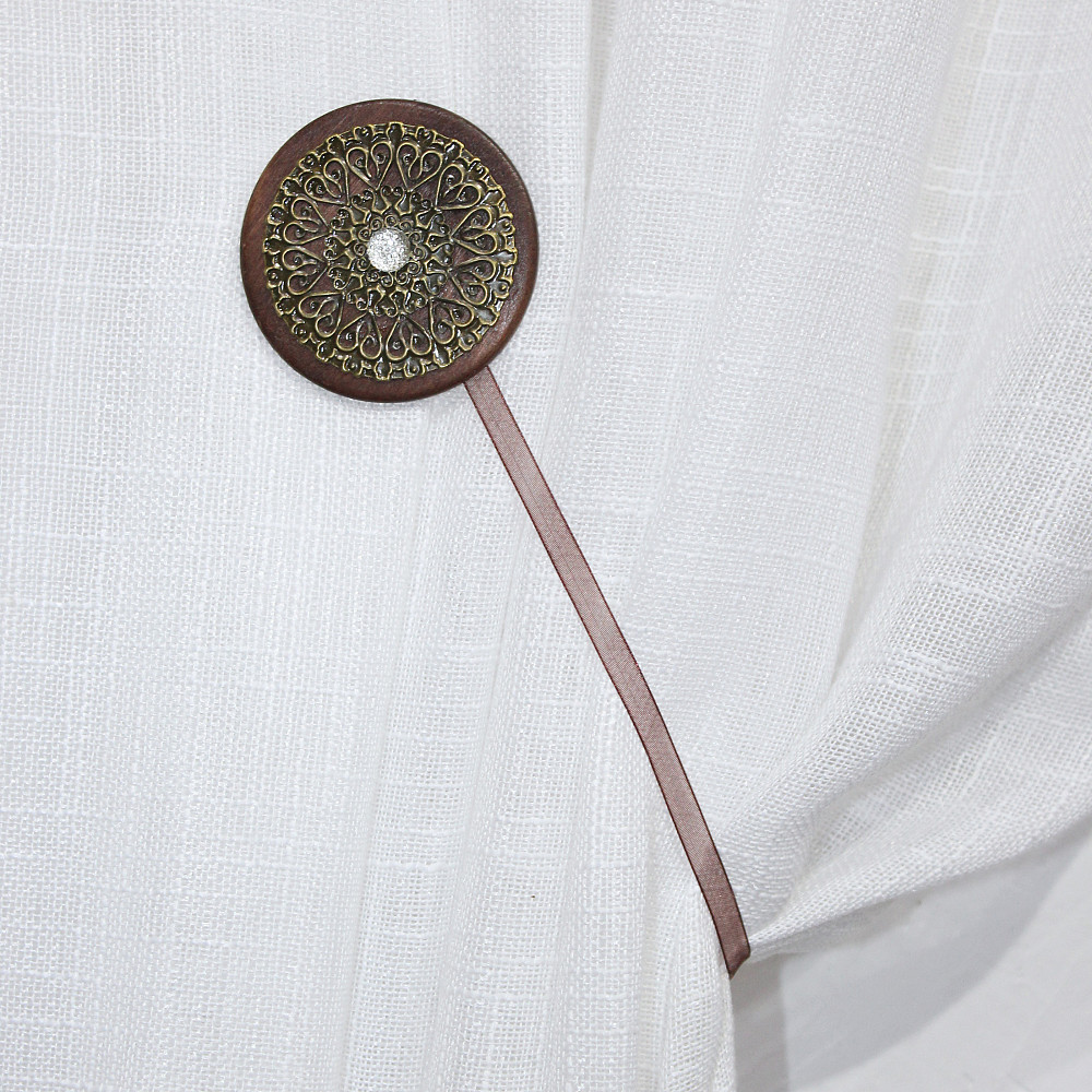 Магніти для штор і гардин (171м) Карпати набір 2 шт Коричневий з бронзовим (81-082) Київ - фото 2