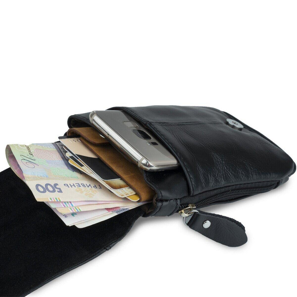 Поясной клатч Vintage 14691 Черный Киев - изображение 7